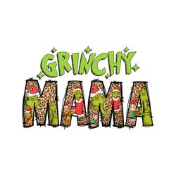 Christmas Grinchy Mama PNG