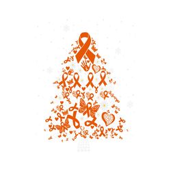 Leukemia Awareness Christmas Tree SVG