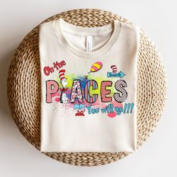 Oh the Places You Will Go When You Read PNG | Dr. suess Retro | Dr.Suess book |Digital Download | Teacher PNG | Digital