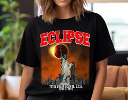 145America Total Solar Eclipse 2024 Tshirt Design, Total Solar Eclipse Png Digital Download, Hiding Moon png, April 8th