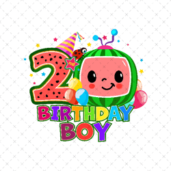 2nd Birthday Boy Png, 2nd Birhday Boy Svg, Happy Birthday Png, Happy Birthday Svg, Happy Birthday Party, Rainbow Png