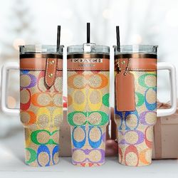 Coach Logo 40Oz Tumbler Wrap, Fashion Tumbler, Logo Tumbler Wrap