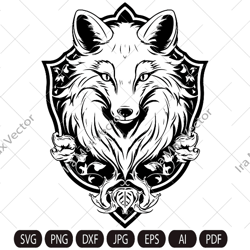 Fox svg /FOX Face svg / Fox Head svg / Fox Mascot svg / Fox Printable /Fox detailed