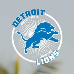 Detroit Lions NFC North Champions 2023 Svg File Digital Download