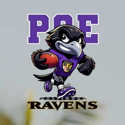 Poe Mascot Baltimore Ravens Football Png File