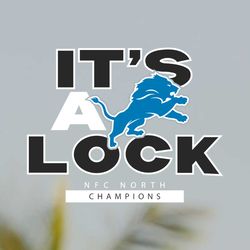 Its A Lock NFC North Champions Detroit Lions Svg File