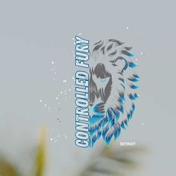 Controlled Fury Detroit Lions Football Png File