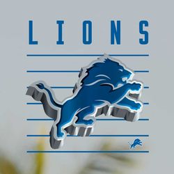 Vintage Detroit Lions Football PNG File