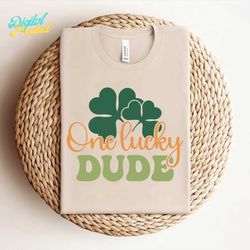 Lucky DuDe-Retro St Patrick's Day SVG