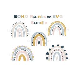 BOHO RAINBOW SVG bundle | Digital Svg File for Shirts, Cups, and More Cute Designs Svg