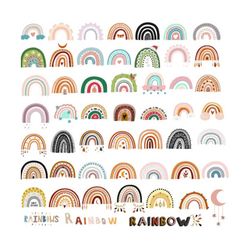 234 Rainbow svg, boho rainbow svg, cute rainbow svg, rainbow svg bundle, rainbow clipart, pastel rainbow svg, svg files
