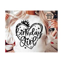 Birthday Girl Svg Png Jpg Dxf, Birthday Svg, Birthday Princess, Birthday Shirt Svg, Happy Birthday Svg, Silhouette, Cricut, Sublimation
