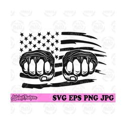 USA MMA Fighter Fist svg | Mixed Martial Arts Cut File | Jiu Jitsu Clipart | Muay Thai Stencil | USA Kick Boxing T-shirt png | Karate dxf