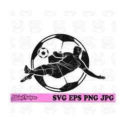 Soccer Player svg, Soccer Dad T-shirt Design png, Ball Life Gift Idea Stencil, US Outdoor Sports dxf, Soccer Clipart, Goalkeeper Cut File