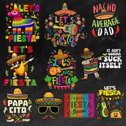 14 Cinco De Mayo Png Bundle, Mexican Party Png, Let's Fiesta Png, Mexico Tequila Png, Tacos Png, Nachos Hat, Sublimation