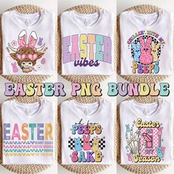 Retro Easter PNG bundle, Easter Png, Easter Bundle, Easter Printable, Easter Bunny, Easter Sublimation Designs, Png Bund