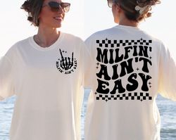 Milfin' Ain't Easy Svg, Milf Svg Cutting File, Funny Png Design, Retro Png, Adult Humor Png, Funny Quote Svg, Sarcasm Pn