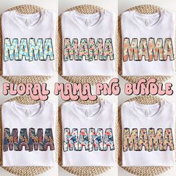 Floral Mama PNG Bundle, Mama Png, Mama Flower Png, Mama Sublimation, Mom Life Png, Mother's Day Png, Sublimation Designs