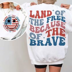 America Land Of The Free Because Of The Brave SVG, 4th of July SVG, Fourth of July SVG, PAmerica png, Independence Day,