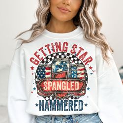Getting Star Spangled Hammered PNG, 4th of July Png, Fourth Of July Png, America Png, America Shirt, Independence Day, S
