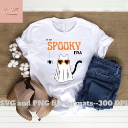 Spooky Era svg, In my spooky era SVG & PNG files, Halloween svg, Halloween svg, spooky cat, spooky ghost, spooky season