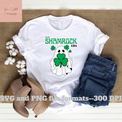 St. Patrick's Day era, shamrock era, ghost SVG & PNG files, St. Patrick's day svg