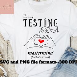 teacher testing svg png, teacher testing shirt, state test svg, teacher's version, testing shirt svg, cute teacher svg,