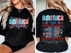 Retro America Tour Shirt, Comfort Colors 4th of July Shirt, 1776 Independence Day Shirt, America Shirt, USA Shirt, Ameri