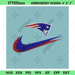 New England Patriots Nike Swoosh Embroidery Design Download