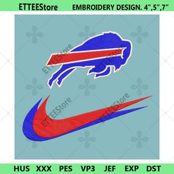 Buffalo Bills Nike Swoosh Embroidery Design Download Png