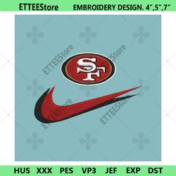 San Francisco 49ers Nike Swoosh Embroidery Design Download