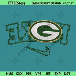 Green Bay Packers Reverse Nike Embroidery Design Download File