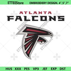 Atlanta Falcons logo NFL Embroidery Design, Atlanta Falcons embroidery file