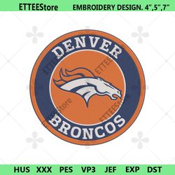 Denver Broncos logo NFL Embroidery Design, Denver Broncos embroidery file