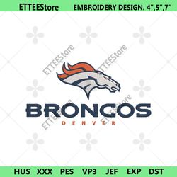 Denver Broncos Embroidery Download File, Denver Broncos Machine Embroidery