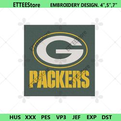 Green Bay Packers logo Embroidery, Green Bay Packers Machine Embroidery file