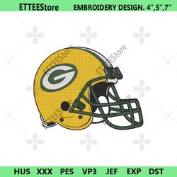 Green Bay Packers helmet embroidery file, Green Bay Packers helmets machine embroidery file