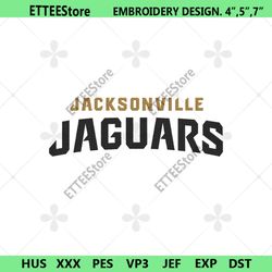 Jacksonville Jaguars Embroidery Design, NFL Embroidery Designs, Jacksonville Jaguars File