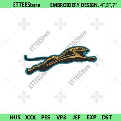 Jacksonville Jaguars Embroidery Design, NFL Jacksonville Jaguars Design