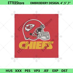 Kansas City Chiefs Embroidery Design, NFL Kansas City Chiefs Helmet Design
