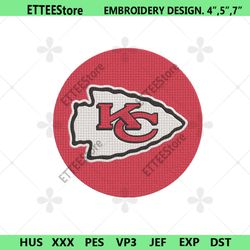 Kansas City Chiefs Embroidery Download File, Kansas City Chiefs Machine Embroidery