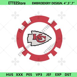 Kansas City Chiefs Logo Embroidery Design, Kansas City Chiefs Symbol Embroidery Files
