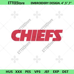 Chiefs Embroidery Files, NFL Embroidery Files, Kansas City Chiefs File