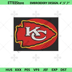Kansas City Chiefs Embroidery Design, NFL Embroidery Designs, Kansas City Chiefs File