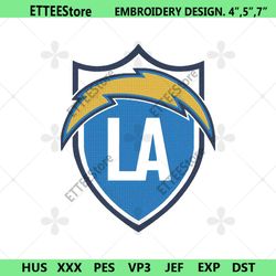 Los Angeles Logo NFL Embroidery, LA Chargers Embroidery Download File