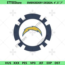 Los Angeles Chargers Logo Embroidery Design, Los Angeles Chargers Embroidery