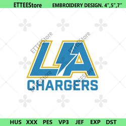 LA Chargers Embroidery Design, NFL Embroidery Designs, LA Chargers Embroidery Instant File