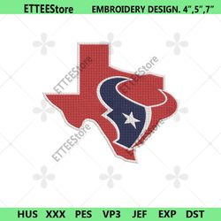 Houston Texas logo NFL Embroidery, Houston Texas Embroidery Download File