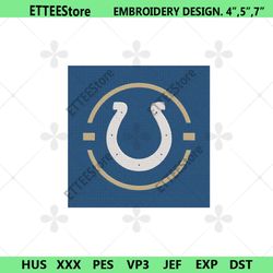 Indianapolis Colts Symbol Logo Machine Embroidery