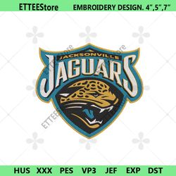 Jacksonville Jaguars Logo Embroidery, Jacksonville Jaguars Machine Embroidery